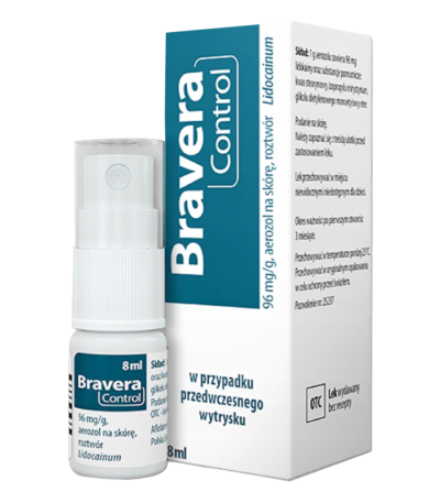 BRAVERA CONTROL treatment of premature ejaculation 8ml
