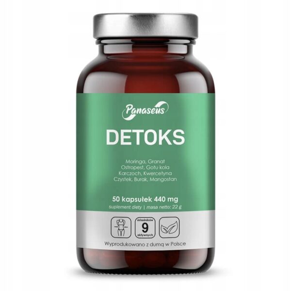 DETOKS-50kap-DETOX-OCZYSZCZANIE-WATROBY-Panaseus DETOX 50 capsules - DETOX LIVER CLEANSING Panaseus - Image 1