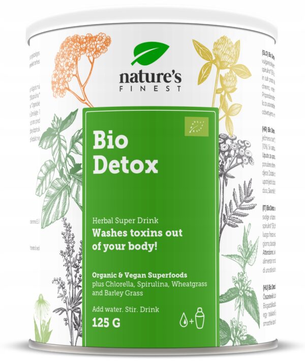 DETOX-BIO-OCZYSZCZANIE-chlorella-SPIRULINA-ekologiczny-Nature-s-finest-125g BIO DETOX CLEANSING chlorella SPIRULINA ecological Nature's finest 125g (Set of 2) - Image 1