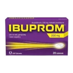 Ibuprom 200 mg ibuprofen painkiller 20 tablets