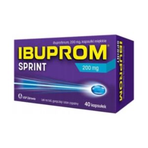 Ibuprom Sprint, 200 mg pain reliever fever 40 capsules