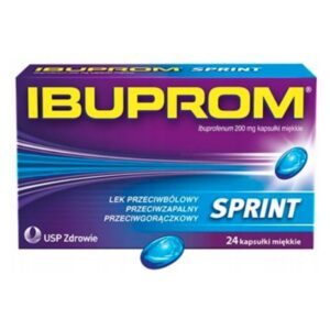 Ibuprom Sprint painkiller fever 24 caps.