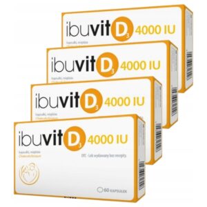 Ibuvit D3 4000j.m vitamin D3 medicine 4 x 60 capsules