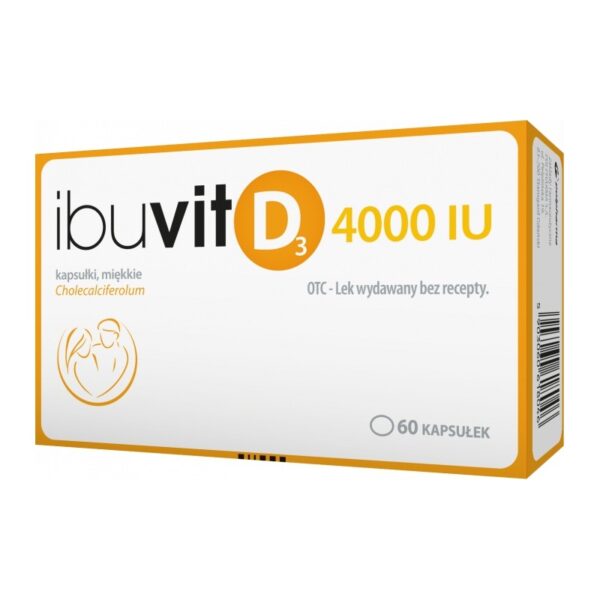 Ibuvit D3 4000j.m. vitamin D3 medicine 60 caps. Ibuvit D3 4000j.m. vitamin D3 medicine 60 caps. - Image 1