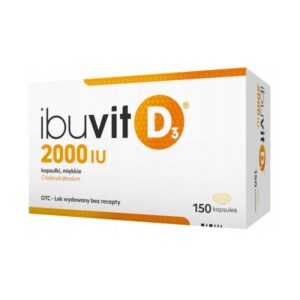 Ibuvit medicine vitamin D3 immunity 2000 IU 150 capsules