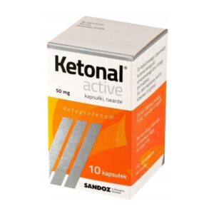 Ketonal Active Painkiller 50 mg 10 capsules