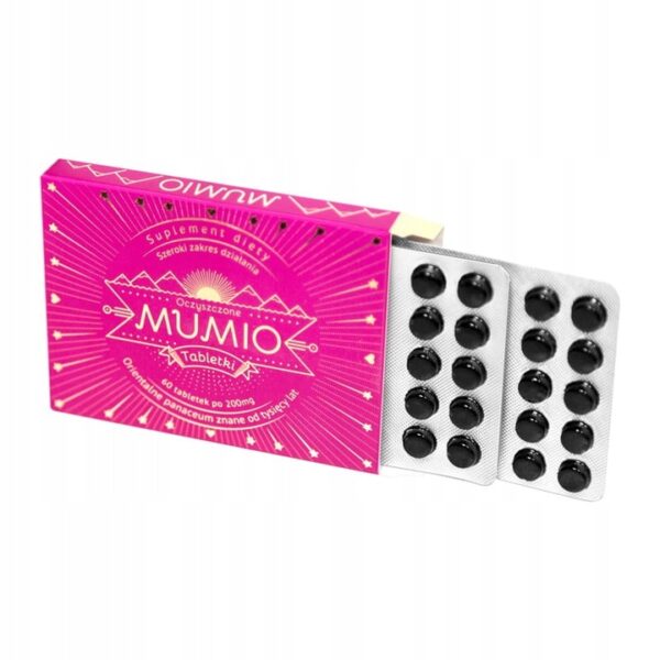 Mumio-oczyszczone-Shilajit-60tab-x-0-2g-Nami-Marka-NAMI Mumio purified (Shilajit) 60 tabs x 0.2g - Nami - Image 2