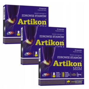 OLIMP ARTIKON 3x30 caps MSM COLLAGEN BONES JOINTS VIT C (Set of 3)