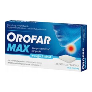 Orofar MAX Throat anesthetic 20 lozenges