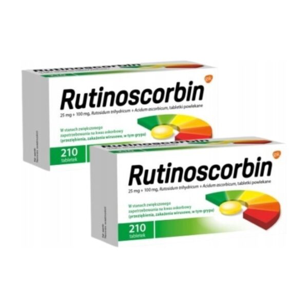RUTINOSCORBIN Rutin Vitamin C IMMUNITY 2 x 210 tablets - Image 1