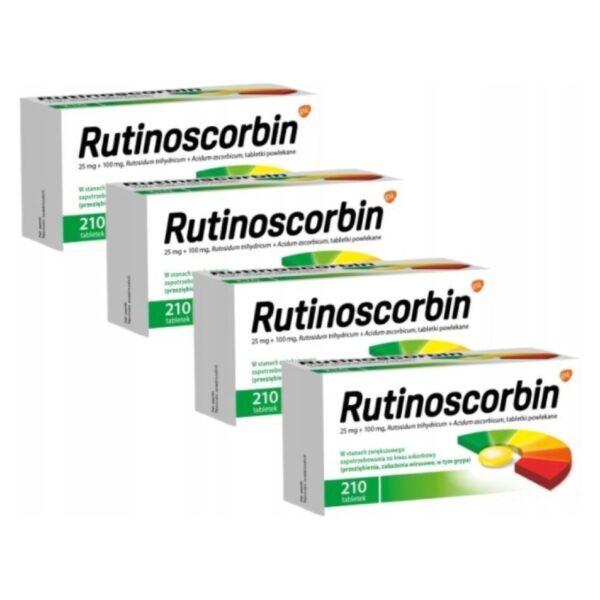 RUTINOSCORBIN Rutin Vitamin C IMMUNITY 4 x 210 tablets - Image 1