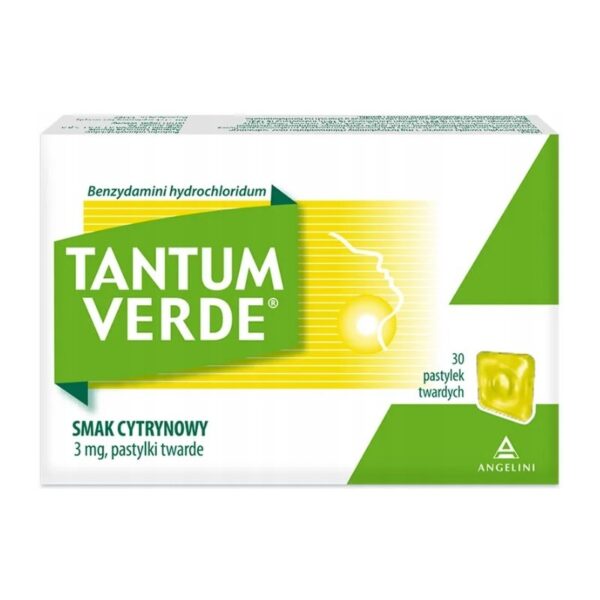 Tantum Verde 3 mg lozenges for sore throat lemon flavor 30 lozenges - Image 1