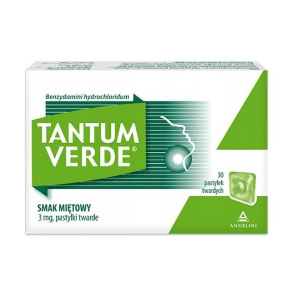 Tantum Verde mint flavor, 3 mg, 30 lozenges Tantum Verde mint flavor, 3 mg, 30 lozenges - Image 1