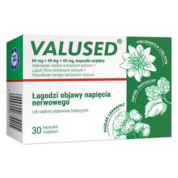 Valused sedative medicine 30 capsules Valused sedative medicine 30 capsules - Image 1