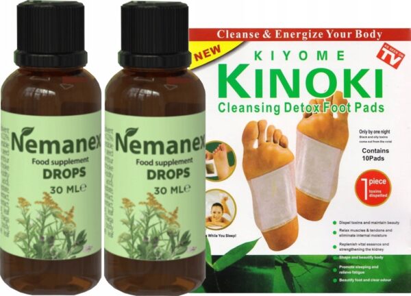 NEMANEX SET DROPS FOR CLEANSING THE BODY FROM PARASITES 30ml x2 + FREE (Set of 2) - Image 1