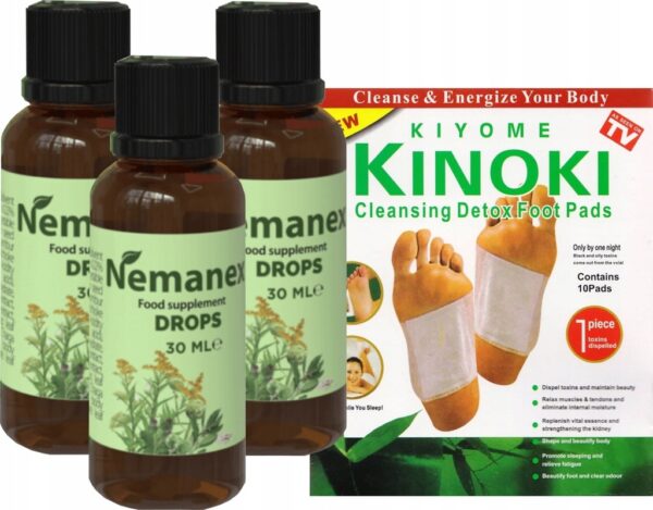 NEMANEX SET DROPS FOR CLEANSING THE BODY FROM PARASITES 30ml x3 + FREE - Image 1