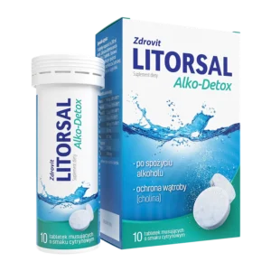 Zdrovit Litorsal Alko-Detox, lemon flavor 10 effervescent tablets