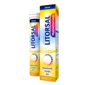 Zdrovit Litorsal Multivitamin, pineapple mango flavor, 24 effervescent tablets
