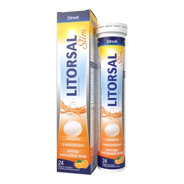 zdrovit-litorsal-slim-smak-pomaranczowy-24-tabletki-musujace-16843999661 Zdrovit Litorsal Slim, orange flavor, 24 effervescent tablets - Image 1