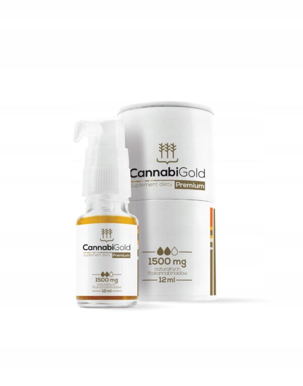 2-x-Olejek-konopny-CBD-CannabiGold-Premium-12-ml-Marka-CannabiGold 2 x CannabiGold Premium CBD Hemp Oil 12 ml (Set of 2) - Image 1