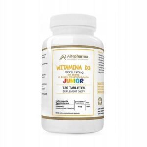 ALTOPHARMA Vitamin D3 800IU Junior, immunity, 120 lozenges