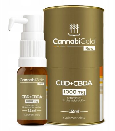 CannabiGold RAW CBD + CBDA 1000mg 12ml