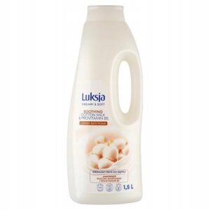 LUKSJA Creamy Bath Liquid Cotton and Provitamin B5, 1500ml