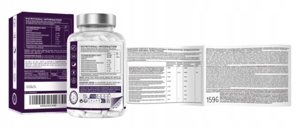 MAGNESIUM COMPLEX 5 types 400mg Bisglycinate Taurate 180 Capsules - Image 7