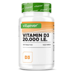 VITAMIN D3 20000 IU (500 mcg) 240 TABLETS VIT4EVER IMMUNITY BONES TEETH