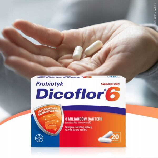 Set of 2x Dicoflor 6, probiotic, Lactobacillus rhamnosus, 20 capsules - Image 4