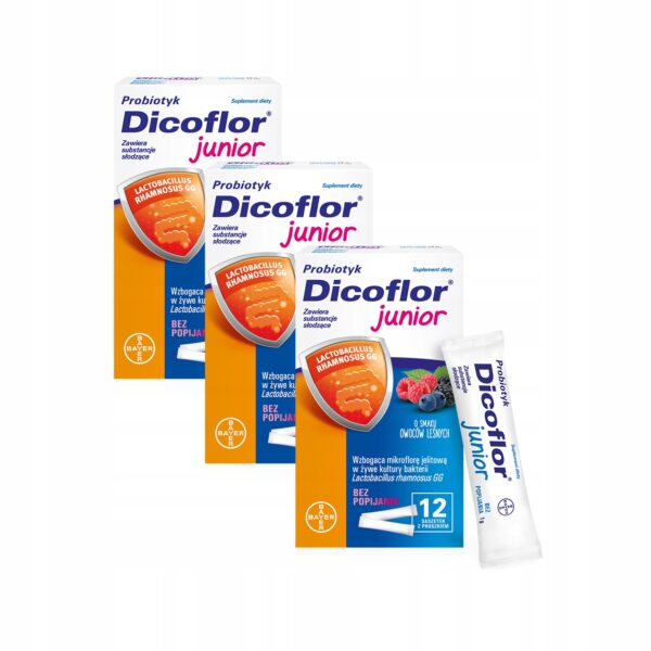 Dicoflor Junior Set Forest fruits, probiotic 3x12 sachets - Image 1