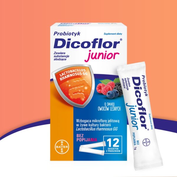 Dicoflor Junior Set Forest fruits, probiotic 3x12 sachets - Image 3