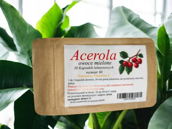 Acerola 30 capsules Natural vitamin C, prevents heart disease - Image 1