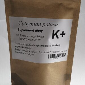 Potassium Citrate (680 mg) 100 vegan capsules heart, circulatory system