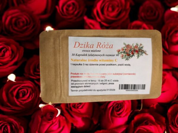 Dzika-Roza-30-kapsulek-zelatynowych Wild Rose 30 gelatin capsules - Image 1