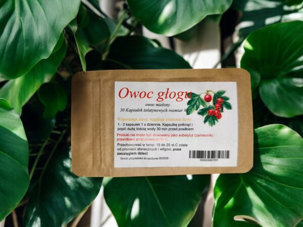 Hawthorn fruit 30 caps Strengthens the heart and circulatory system. - Image 1