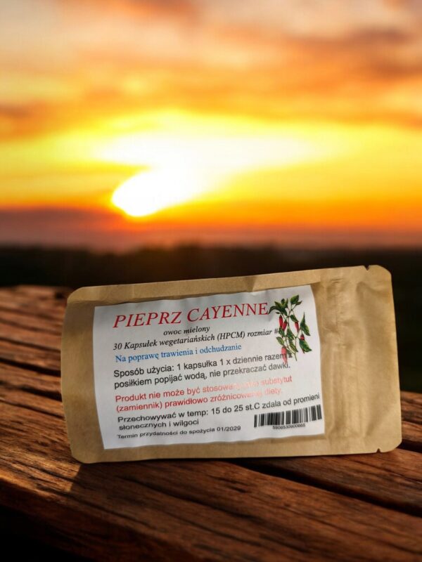 Pieprz-Cayenne-weganskie-HPMC-30-szt-trawienie-i-odchudzanie Vegan Cayenne Pepper (HPMC) 30 pcs. digestion and weight loss - Image 1