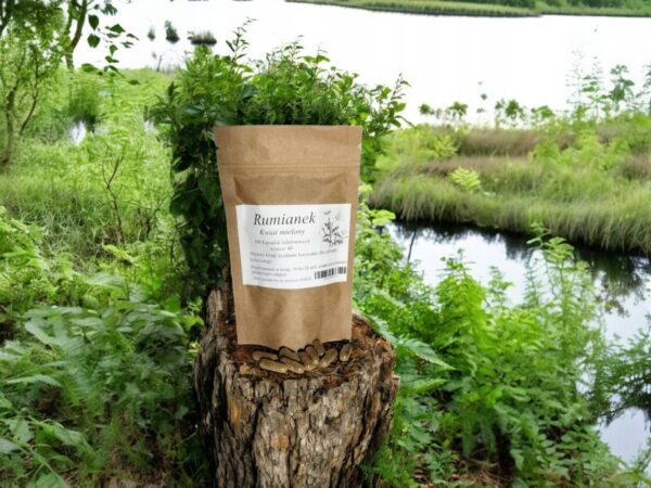 Chamomile flower ground 100 gelatin capsules !!! IMPROVES DIGESTION!!! - Image 1