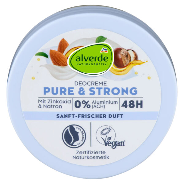 Deodorant Cream Pure & Strong, 50 ml alverde NATURAL COSMETICS Deodorant Cream Pure & Strong, 50 ml - Image 1