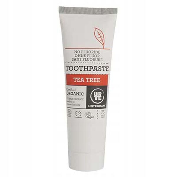 Pasta-do-zebow-Tea-Tree-BIO-75ml-Urtekram Tea Tree Toothpaste BIO 75ml - Urtekram - Image 1