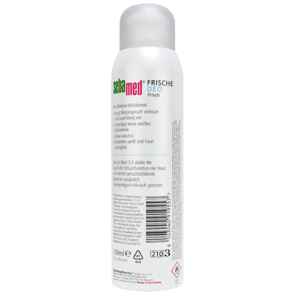 Sebamed Deodorant spray fresh, 150 ml - Image 2
