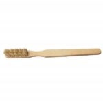 Toothbrush with natural soft bristles