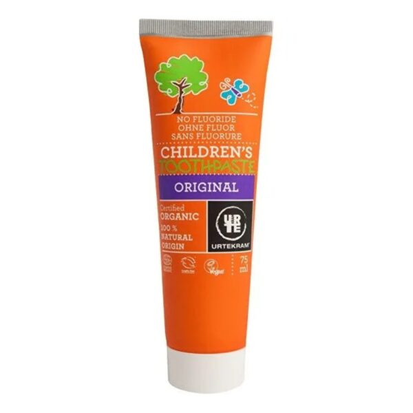 URTEKRAM BIO TOOTHPASTE FOR CHILDREN WITHOUT FLUORIDE URTEKRAM BIO TOOTHPASTE FOR CHILDREN WITHOUT FLUORIDE - Image 1