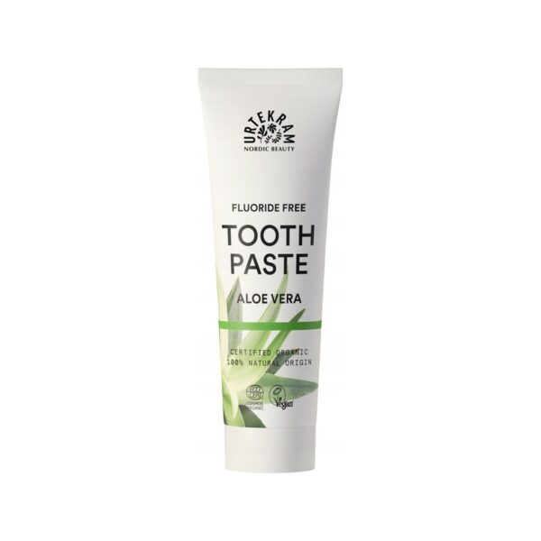 URTEKRAM ORGANIC TOOTHPASTE WITH ALOE VERA WITHOUT FLUORIDE URTEKRAM ORGANIC TOOTHPASTE WITH ALOE VERA WITHOUT FLUORIDE - Image 1